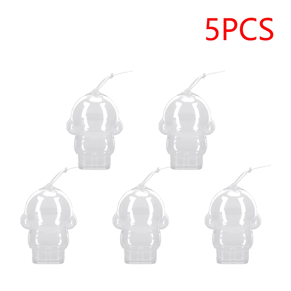 1-10 個スカルパンダ保護カバー透明ケースぬいぐるみディスプレイ