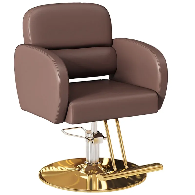 

Portable Designed Barber Chair Gold Luxury Barbershop Beauty Barber Chairs Swivel Salon