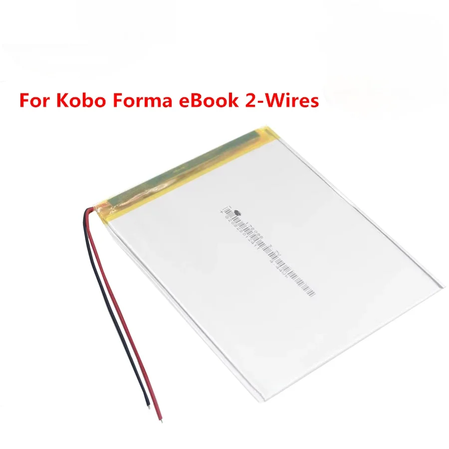 

New 3.7V 1200mAh High Capacity Li-Polymer Battery For Kobo Aura One For Kobo Forma eBook 2 Wires