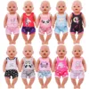 Doll Clothes For 18inch American Doll&43Cm Reborn Doll Cute Cute Cartoon Home Suit Doll Accessories Our Generation Girl's Toys 5