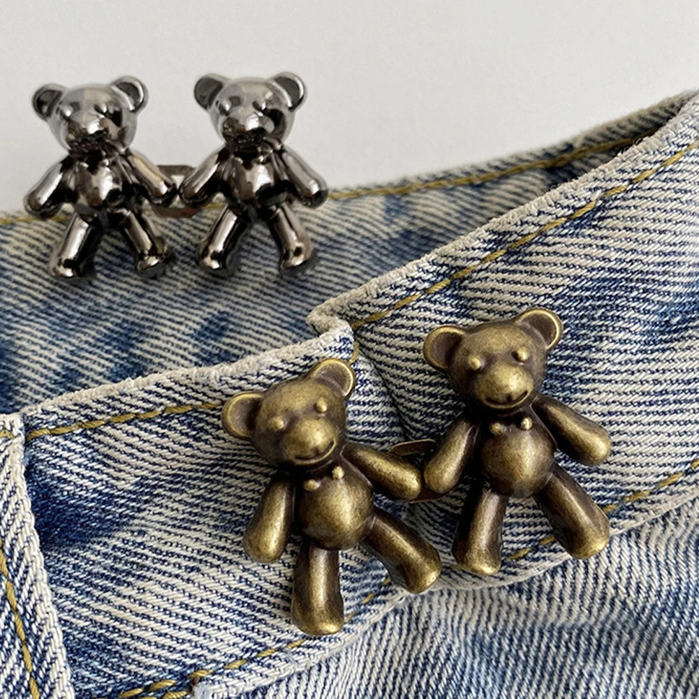 Bear Buckle Adjustable Waist Tightening Hook for DIY Clothing Accessories