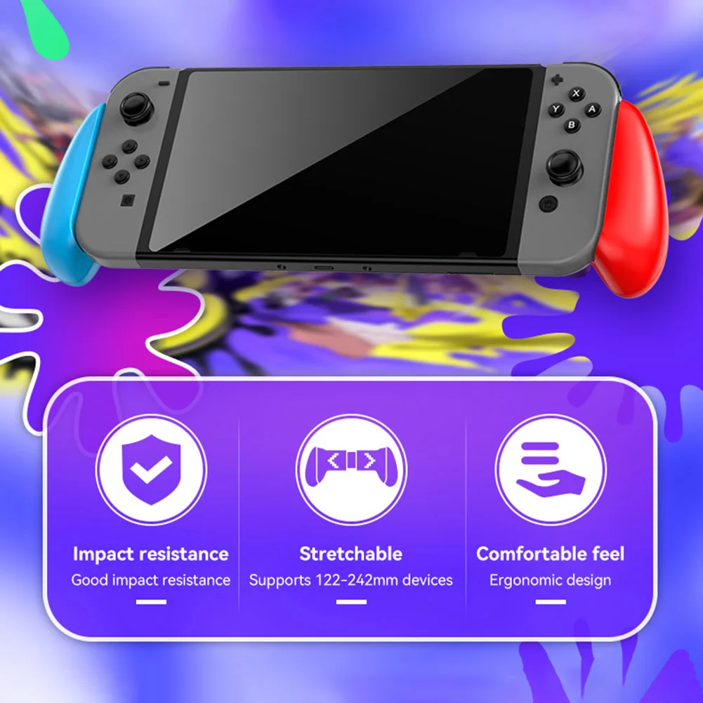 ABS Hard Ergonomic Game Console Grip Stand Holder for NS OLED Protective Hand Grip Fit for Nintendo Switch OLED Host Accessories