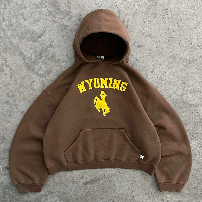 

Y2K Pullover Hoodie Retro Solid Patch Embroidered Pattern Men Clothing Sweatshirt Trendy Casual Outdoor Oversized Streetwear