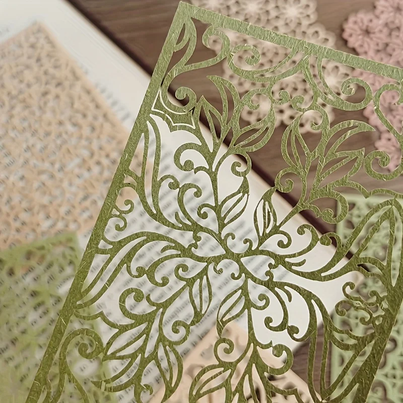 10 Stück Vintage Spitze Hohlmaterial Papier Schmetterling Bastelpapier Junk Journal Planer Dekorative DIY Scrapbooking Material Pack – Detail 8