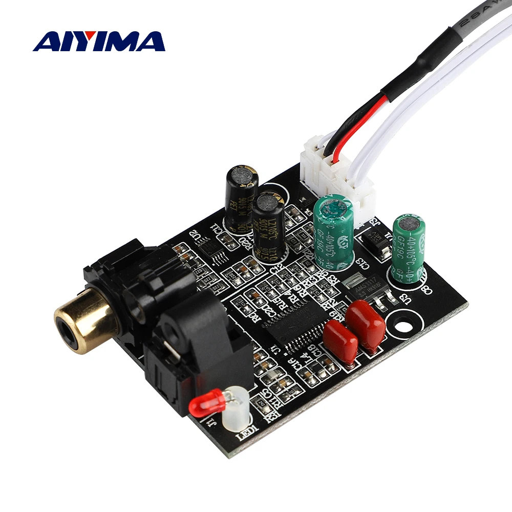 

AIYIMA Digital Audio Decoder DAC 24 Bit 192K Optical Fiber Coaxial Decoder Signal Input Stereo Output Decod For Sound Amplifier