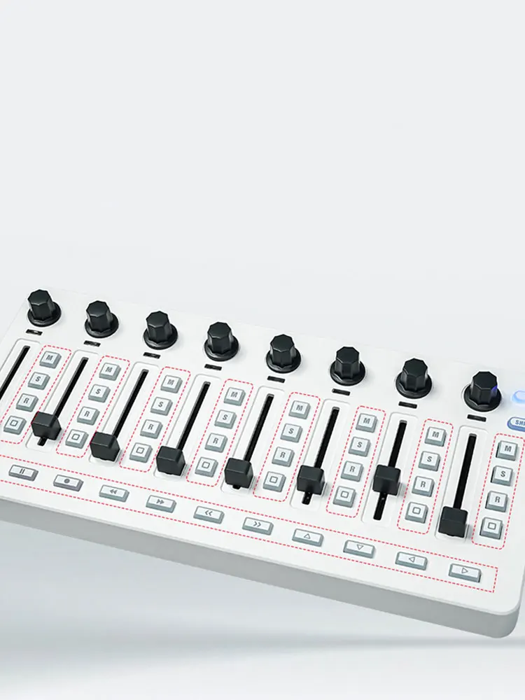 믹싱 콘솔 BT 연결 USB 컨트롤러 믹서 무선 컨트롤러 (윈도우/iOS/안드로이드용)