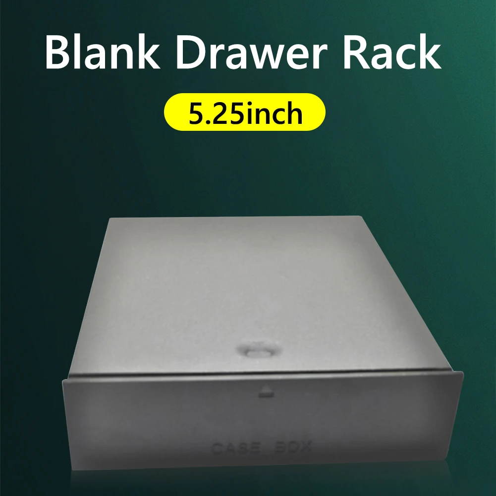 HDD Enclosure Hard Disk Case External Hard Drive Housing Hard Disk Hard Disk Tray Hard Disk Mounting Bracket Blank Drawer Rack Hard Disk Enclosure Computer 5.25 inch Hard Drive Blank Drawer Rack Box for Desktop