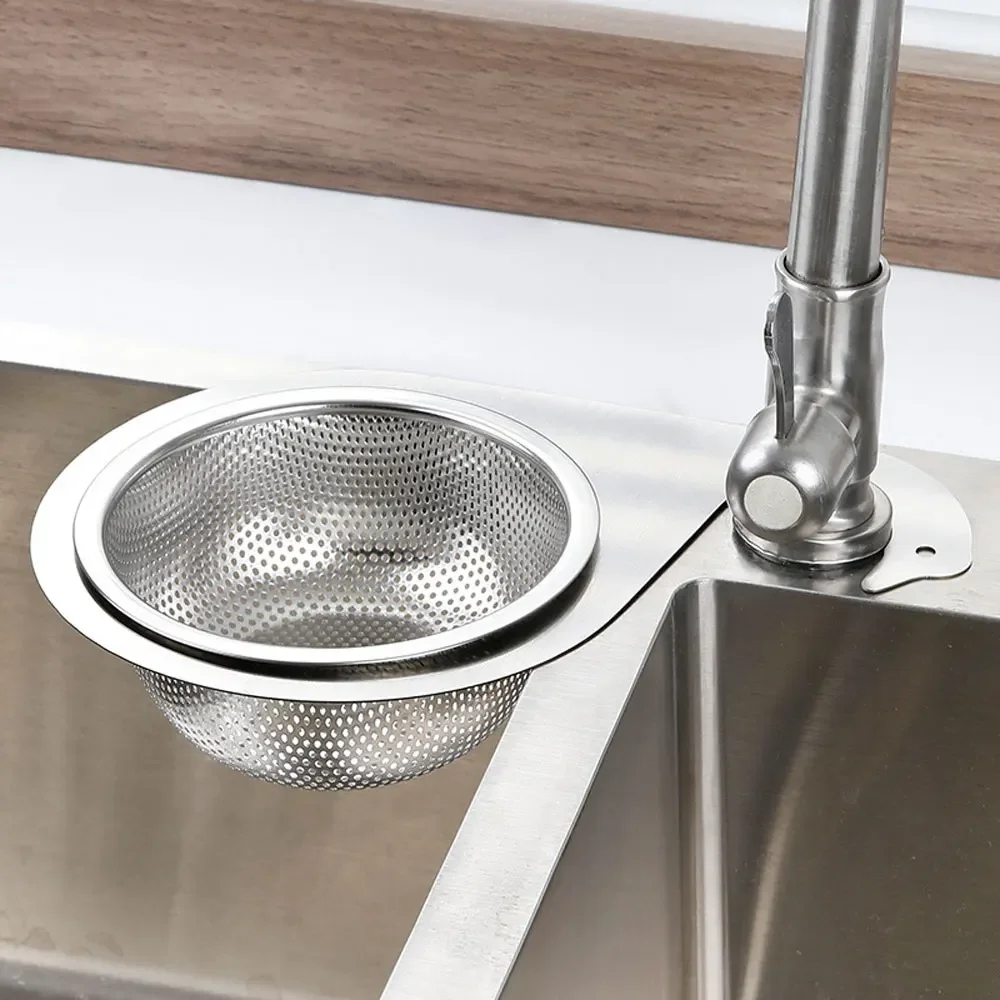 Stainless Steel Swan Sink Strainer Basket Removable Goosehead Storage Drainage Basket Goosehead Hanging Wet & Dry Drainage Racks