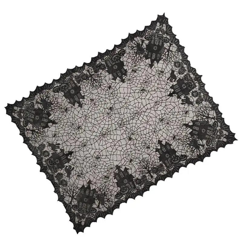 

Spider Web Tablecover Rectangular Spider Web Table Cloth 53x69inch Spillproof Washable Tablecover Rectangle Black Spider Webs