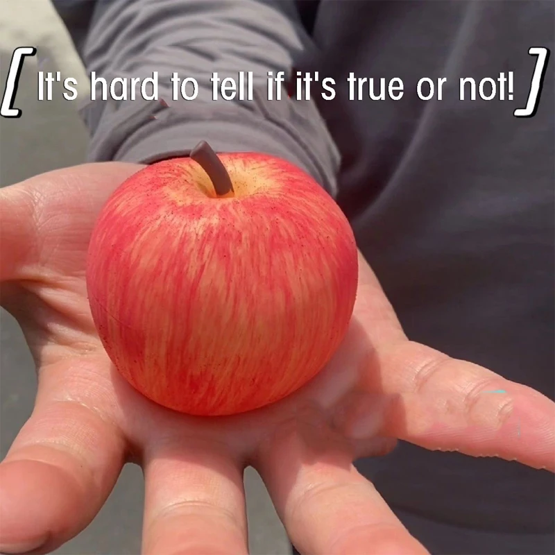 느린 리바운드 시뮬레이션 애플 몰토스 압력 볼 짜기 전체 트릭 스트레스 해소 성인 벤트 어린이 장난감 Fidgeting 장난감