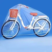 Housse de protection transparente épaisse pour vélo, toutes saisons, imperméable, pour l'extérieur, moto, Scooter, housse anti-poussière 3