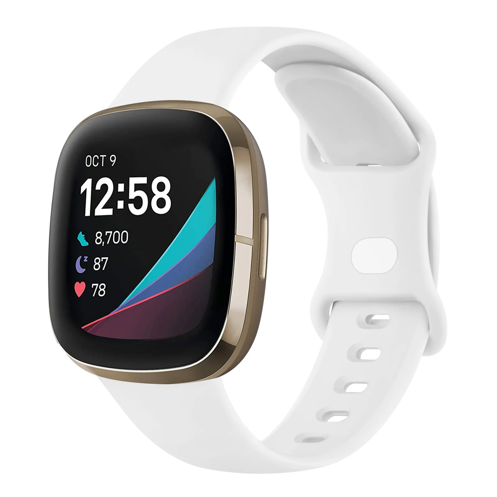 Silicone Smartwatch Strap - Adjustable Wristband Bracelet