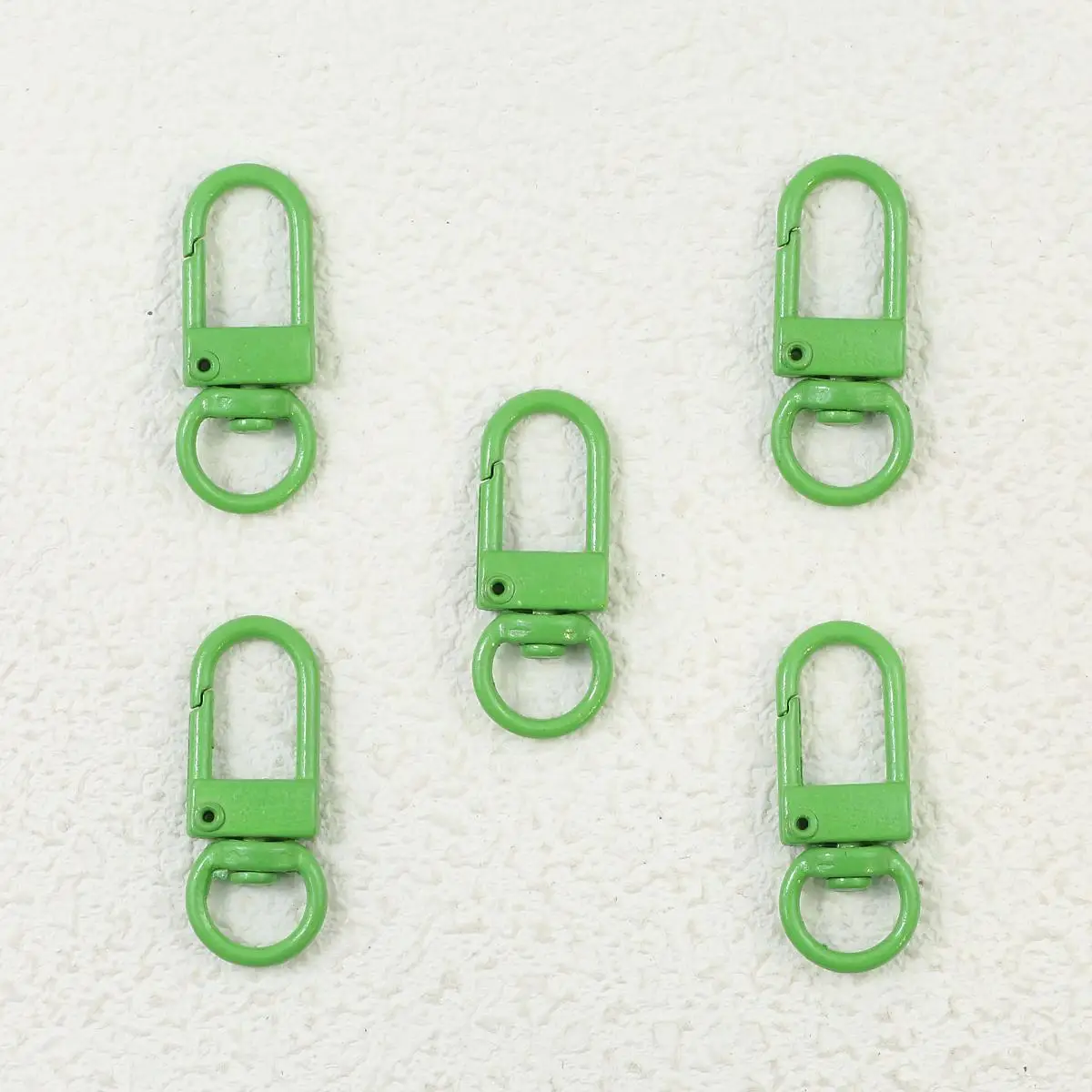 Colorful Macaron Keychain Clasps – Set of 10 for DIY Jewelry Accessories