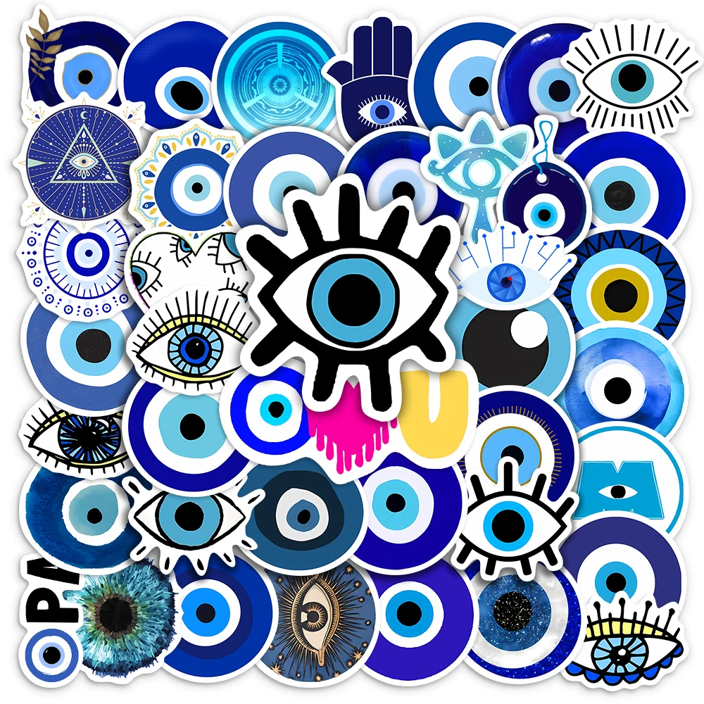 Aesthetic Devil Eye Stickers Art DIY Kids Toys Gift Decorative Decal for Phone Laptop Scrapbook Luggage Bottles Waterproof