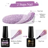 Mtssii 7ml Glitter Reflective Rubber Base Gel Nail Polish Laser Sparkling Semi Permanent Soak Off UV Gel Art Nails Varnish 6