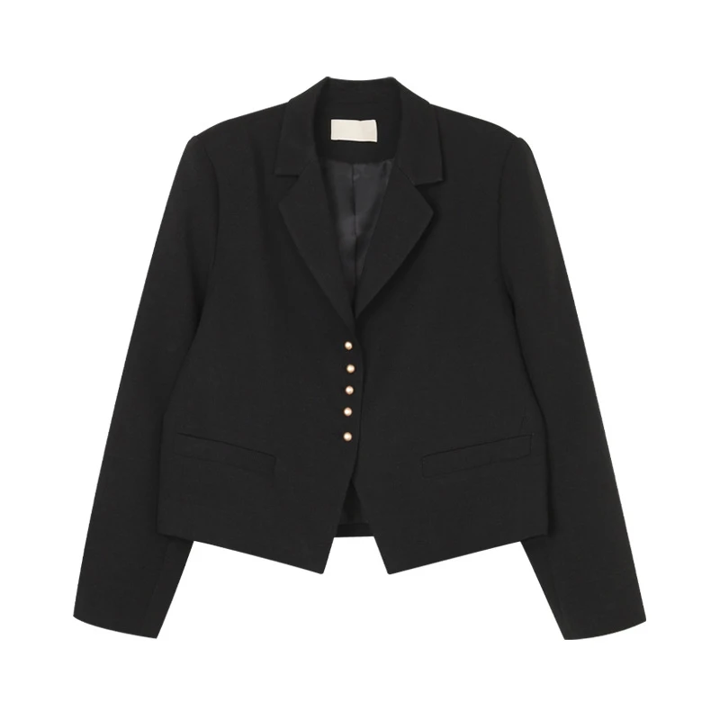 Women's Suit Jacket Women's Jacket Fall Coat Slim and elegant all matching office ladies Women's jackets are simple, loose and v