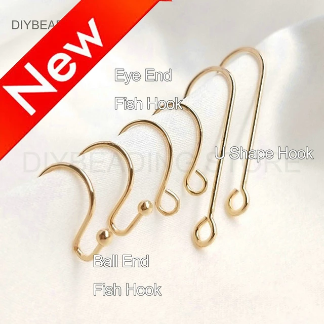 Earrings Hooks Jewelry Making  Brass Earring Making Accessories - 14k Gold  Plated U - Aliexpress