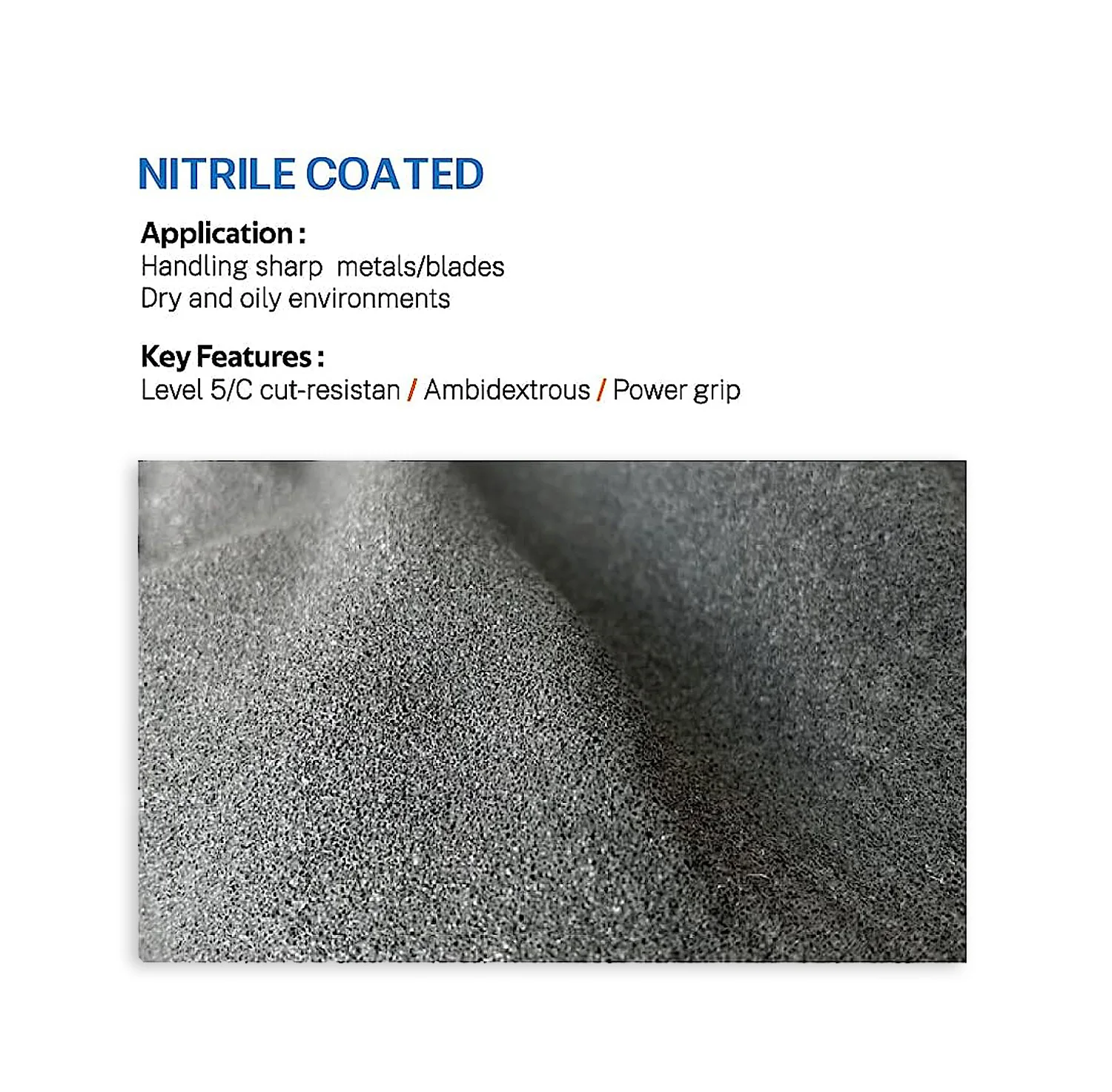 Guantes resistentes a cortes de nivel 5, agarre antideslizante firme, trabajo pesado, revestimiento de espuma de nitrilo duradero y transpirable, pantalla táctil - Imagen 4