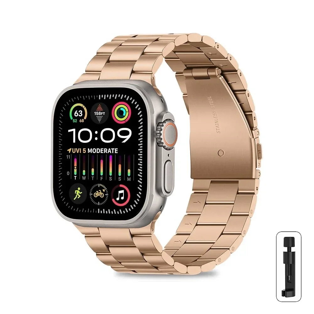 ตัวเลือกสินค้า สายสแตนเลส Apple Watch รุ่น Premium สีเงิน