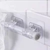 10PCS Curtain Rod Hook Non Perforated Curtain Rod Frame Household Wall Adhesive Bracket Clamp Door Curtain Telescopic Stick Hook 1
