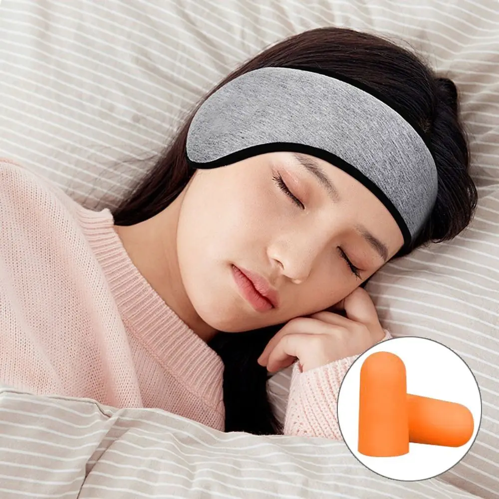 Minimalist Three Layers Noise Cancellation Blackout Mask Sleep Mask Sleeping Relaxing Ear Muffs