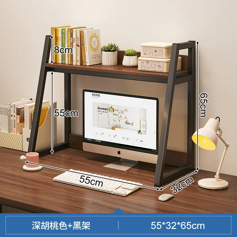 Bookshelf Desk Shelving Desktop Office Shelves Children's Storage Rack Computer Table Small Bookcase Study Desk Bookshelf