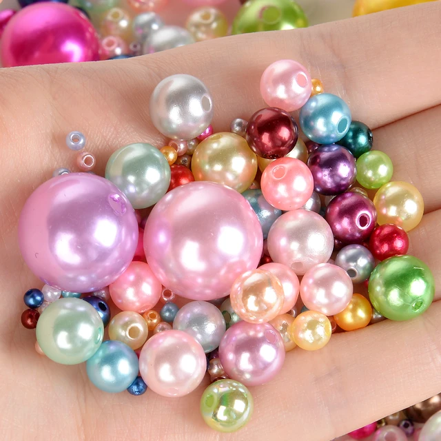 320mm ABS Imitation Pearl Beads with Hole Round Acrylic Loose Beads