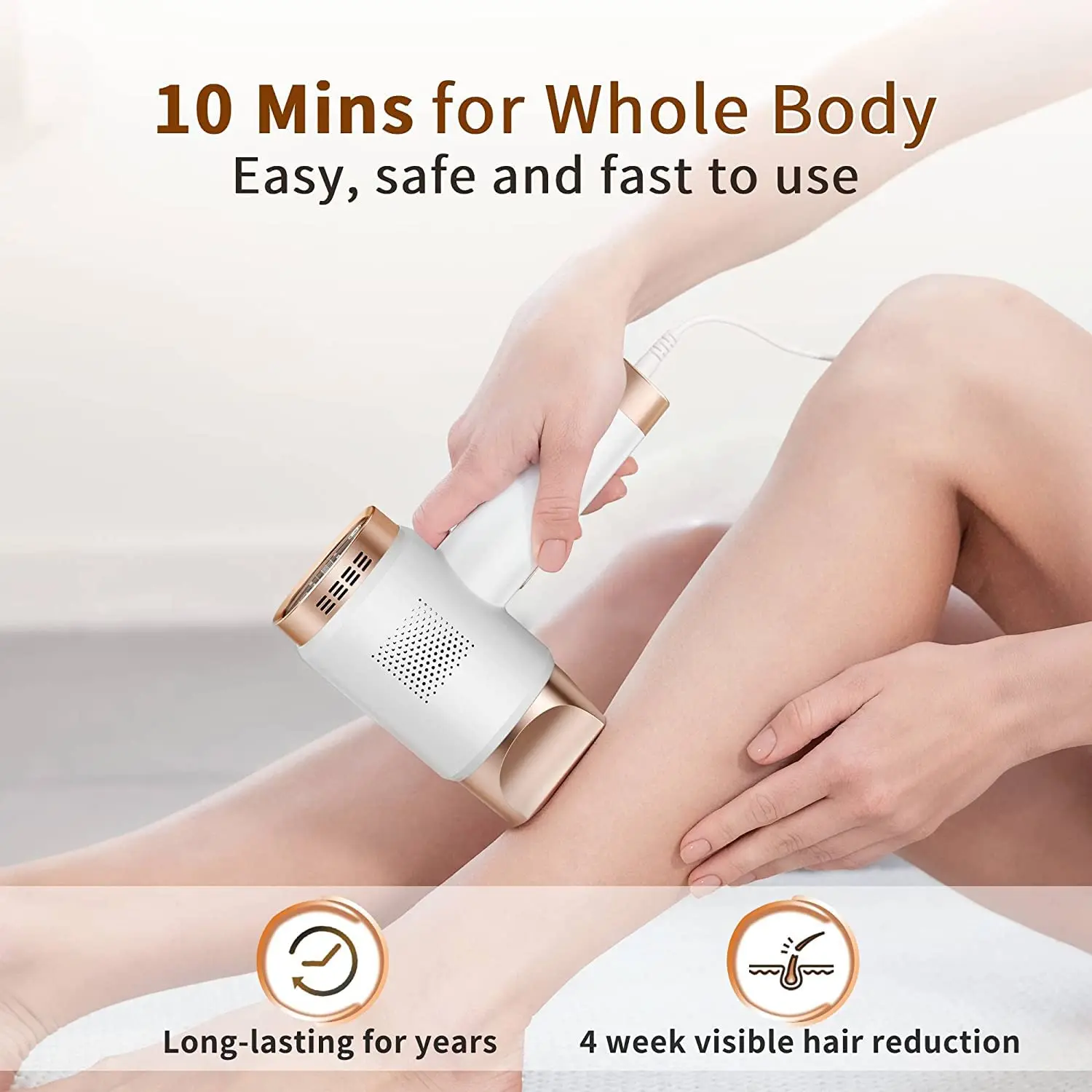 Aopvui IPL Laser Hair Removal for Women and Men Permanent at-Home Hair Removal Device 999999 Flashes Hair Remover for Whole Body 2