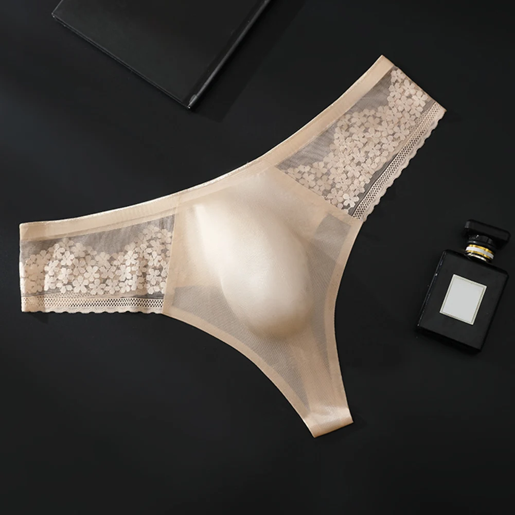 Men T-back G-String Low-waist Breathable Thongs Briefs Underwear Men Sexy Panties Bulge Pouch Seamless Jockstrap Porn Lingerie