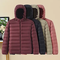 Women's Close Hooded Fitting Comfortable Cotton Inner Jacket Autumn Winter Outdoor Cotton Jacket Plus Size Warm Fashionable