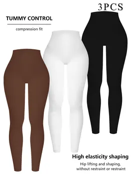CZGUKE Ribbed seamless high-waisted yoga pants tight pants women's sports fitness and casual autumn and winter fitness clothing 1