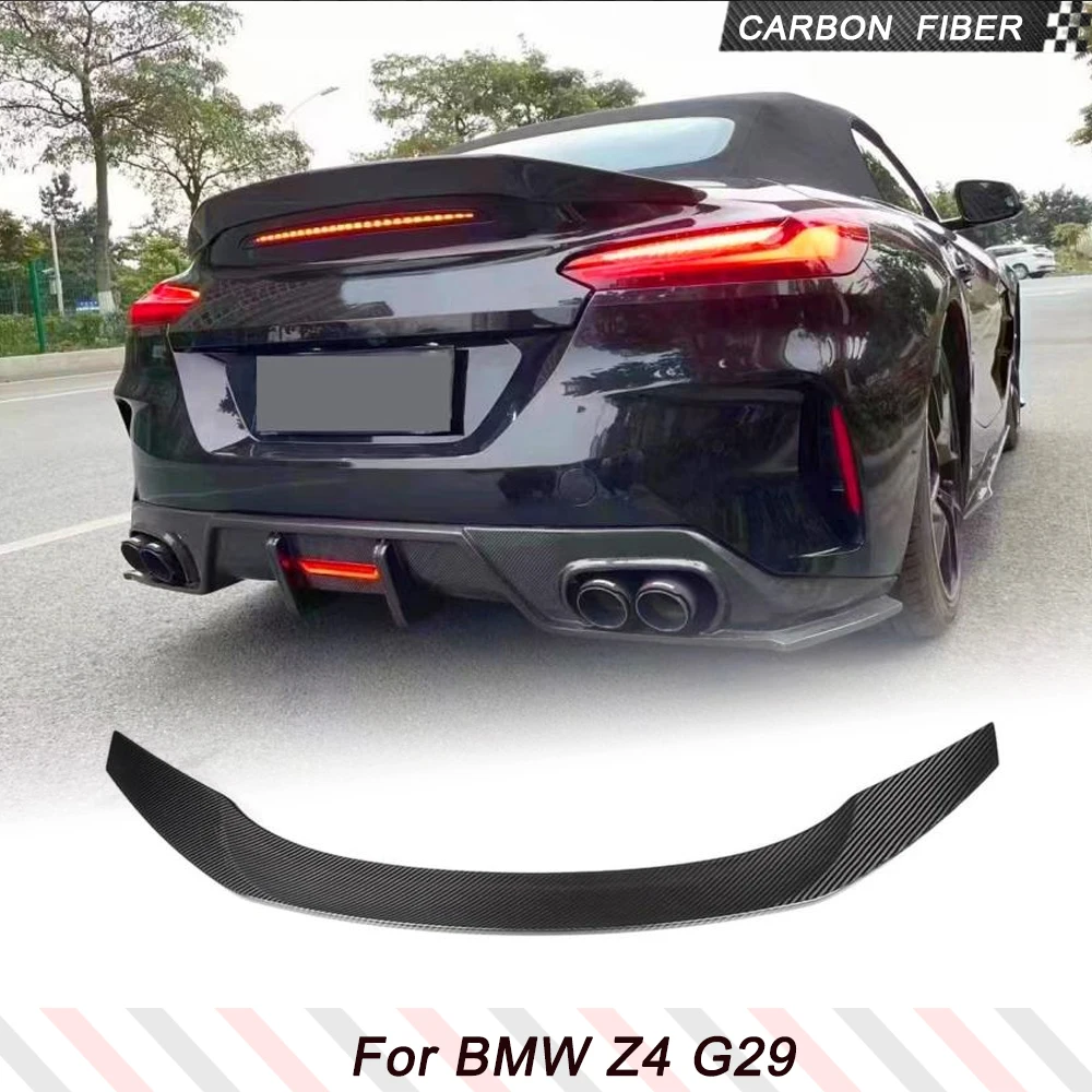 자동차 리어 트렁크 레이싱 스포일러 립 윙, BMW Z4 G29 2018-2024 탄소 섬유 부트 리드 립 테일 액세서리