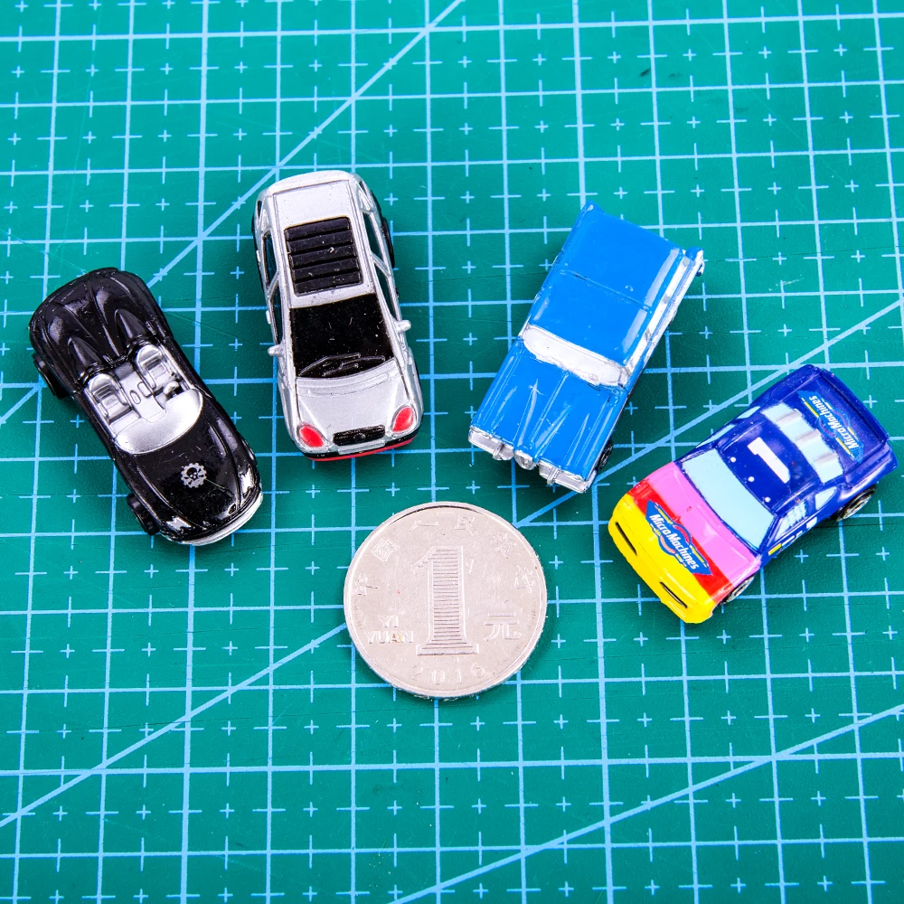 5pcs 1:150 N Scale Miniature Car ABS and alloy Vehicle Toys Architecture Building Layout For Children Birthday Gifts Collection 2