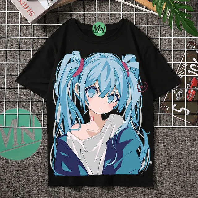 Camiseta Full 3d Anime Mangá Desenho Animado - Preto