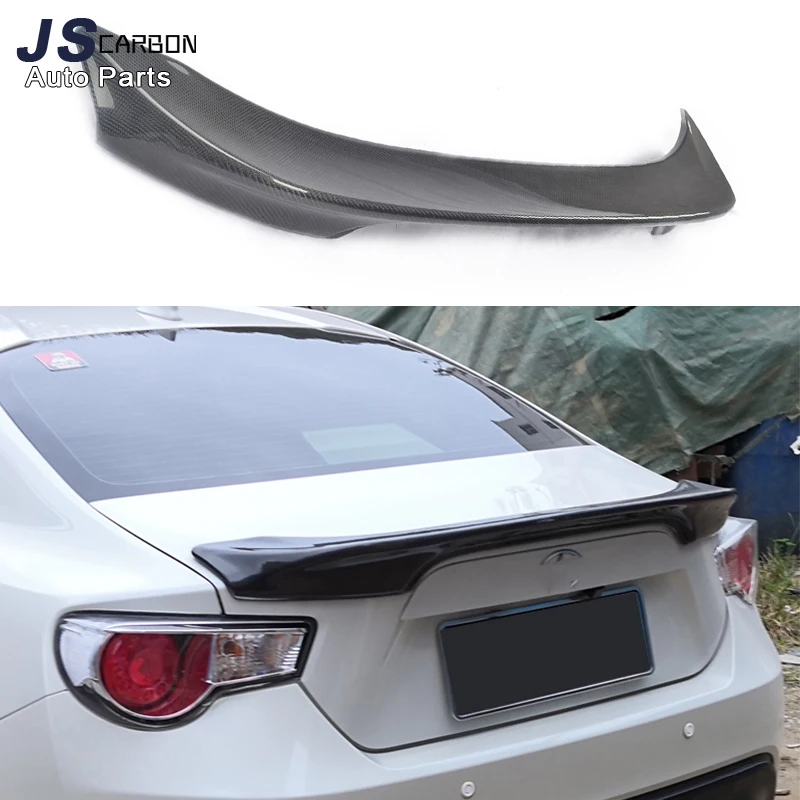 

For Toyota GT86 Subaru BRZ TRD Style Carbon Fiber Tail fins Spoiler Rear Wing Tail Trunk Spoilers Rear Spoiler Upgrade body kit