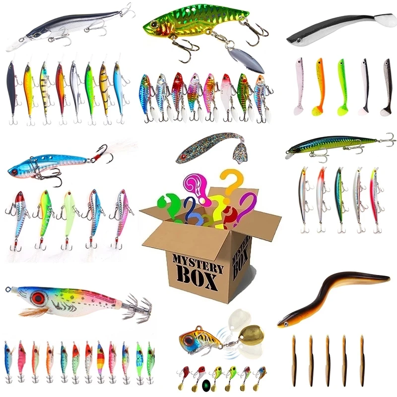 2022 Newest Mystery Box Fishing 100% Hooks Bait Fishing Tools Blind Box  Fishing Fishing Reels And OtherFishing Line Pesca - AliExpress