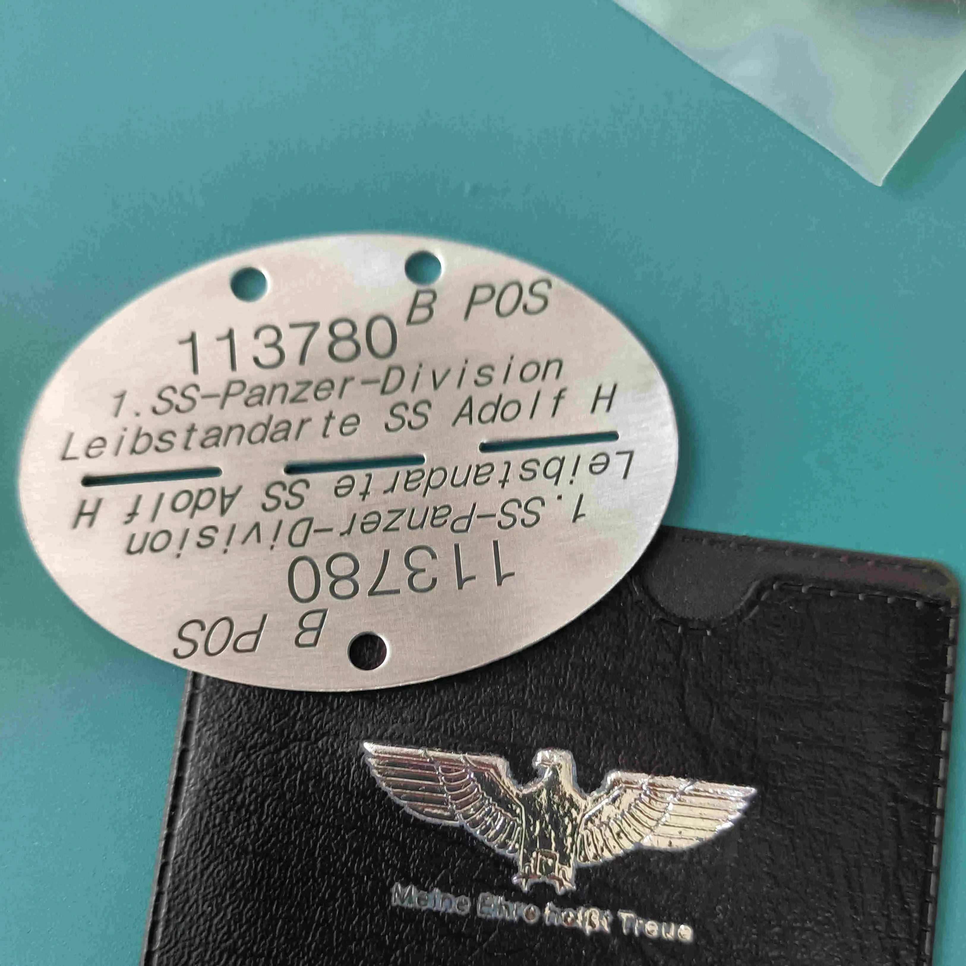 Custom WW2 Aluminum Soldier ID German Deutschland Dogtag German