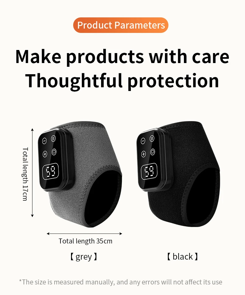 Electric Foot And Knee Massager With Vibration And Heat Therapy_voghion.com