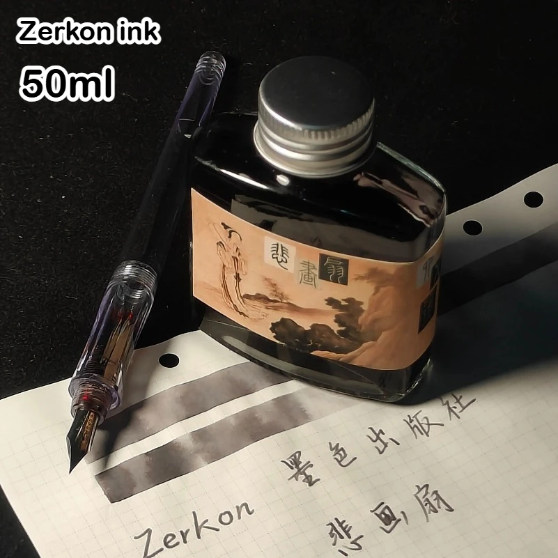 Zerkon Ink 59 색상 쉰 만년필 잉크 50ml 그라디언트 컬러 딥펜 잉크 마조앤 스쿨용 JINHAO 용품 문구류