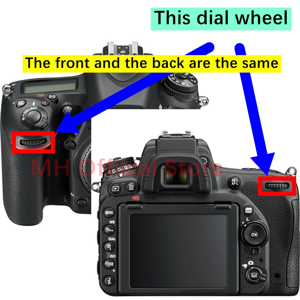 Nikon D750 상단 커버 커맨드 다이얼 유닛 조리개 셔터 조정 휠 블록 버튼 수리 예비 부품용 새 복사품