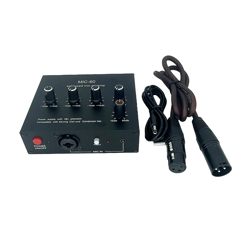 BalancedDynamicMicrophoneAmplifierMusicAudioAmplifierMIC60With