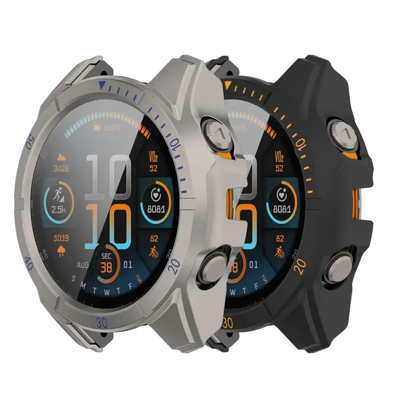 PC Case+Glass for Garmin Fenix 8 43mm 51mm 47mm Screen Protector Anti-scratch Film Bumper Protective Cover for Garmin Fenix 8 - Image 4