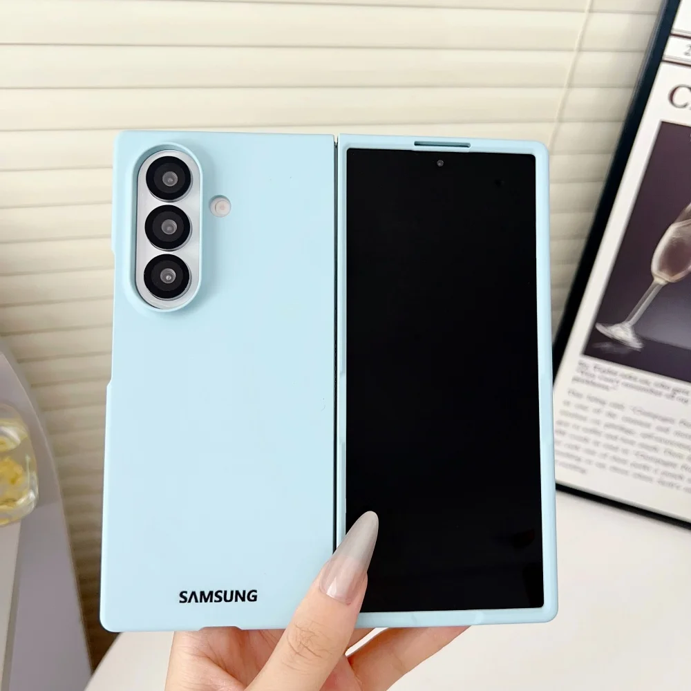 Luxury Ultra-Thin Skin Feel Shockproof Foldable Phone Case - Candy Color Anti-Drop Bumper Cover