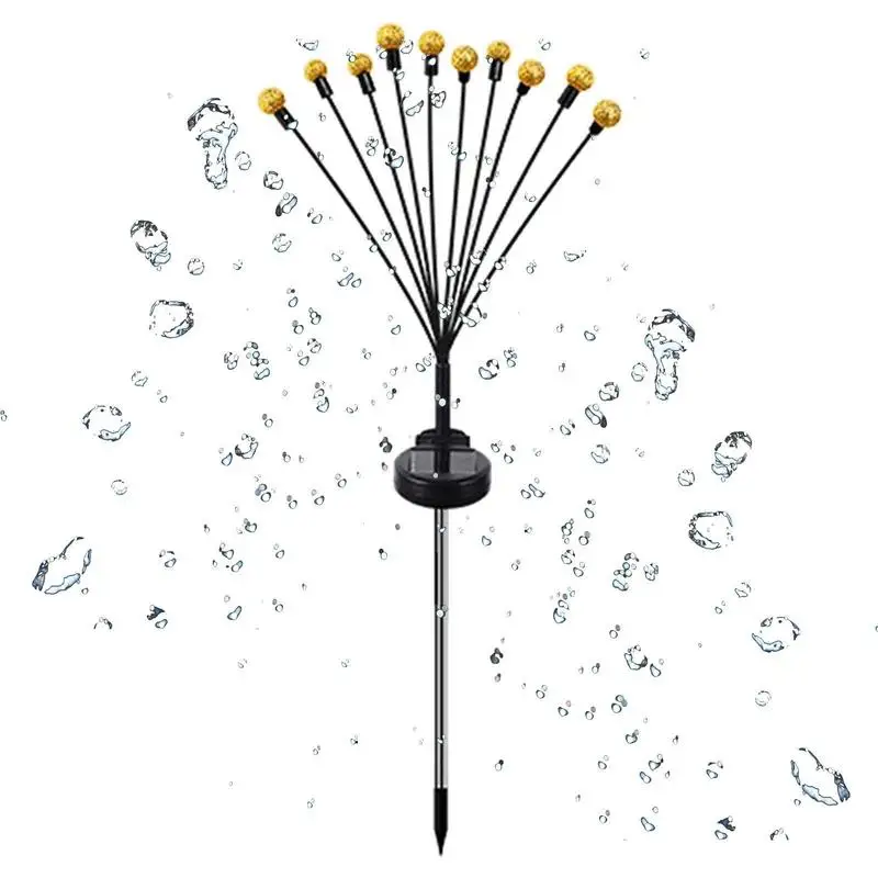 

Фонари-светлячки на солнечной батарее, садовые украшения, уличное освещение с 2 режимами, фонари для сада, газона, двора, дорожки, цветочной кровати