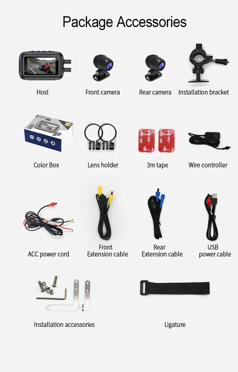 Motocyklová palubná kamera namontovaná na riadidlách