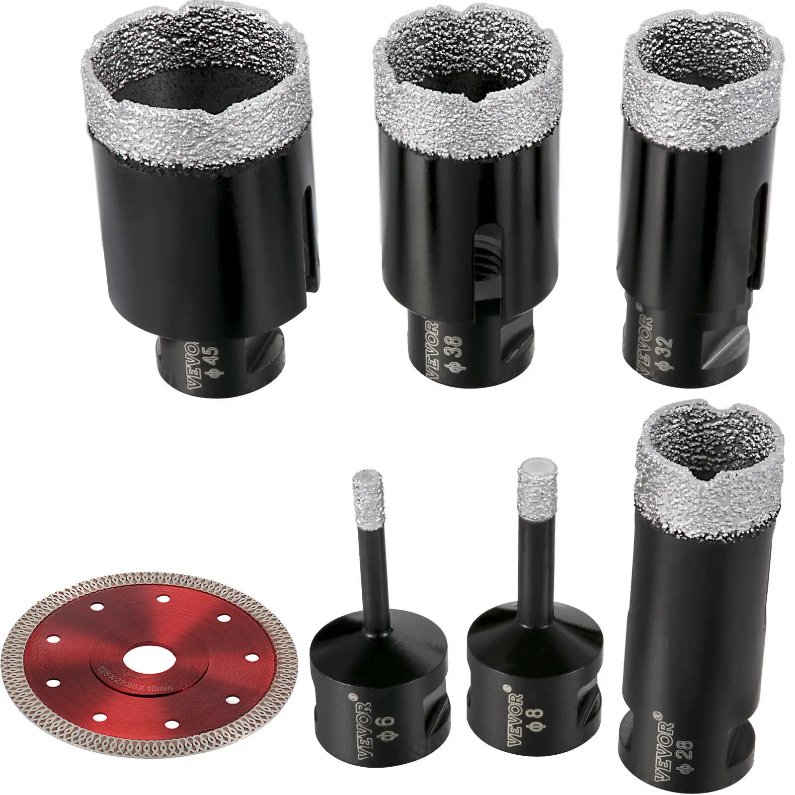 6 8 28 32 38 45mm