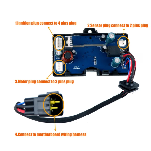 12V 24V Dual Voltage Universal Car Air Diesel Heater LCD Switch Control  Wire Harness Controller Board Motherboard - AliExpress