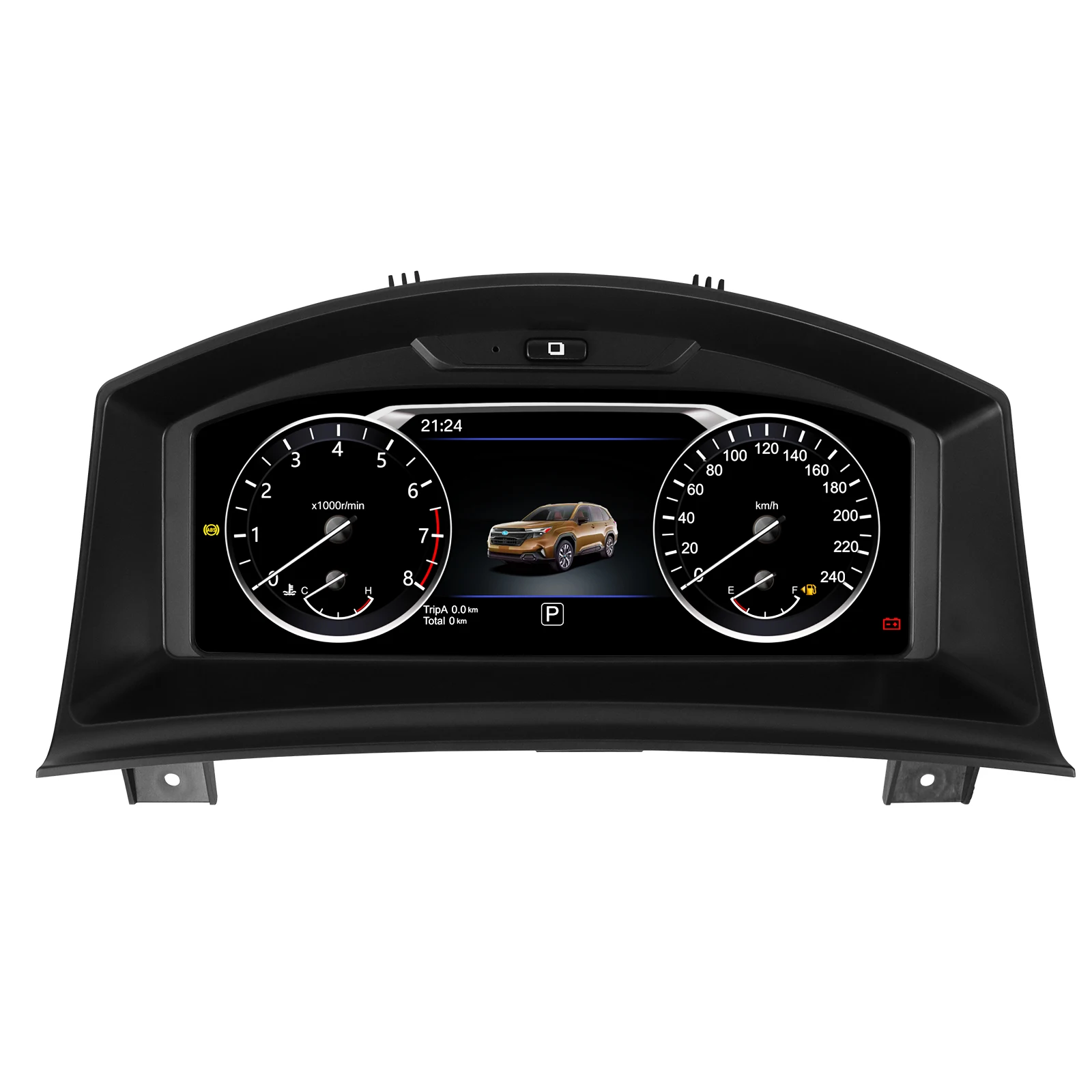 Hizpo Pantalla Digital LCD de 10.25 Pulgadas 1920*720 para el Tablero de Instrumentos de Opel Astra H 2004-2010 y Zafira B 2005-2014, Modificación de Radio de Auto, Panel de Instrumentos, Pantalla de Cabina Virtual, Velocímetro, Juego de Indicadores, Sistema Linux 5.4, Multilingüe para Automóviles 1