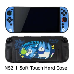 Enhanced Protective Console Cover, Two - Piece Split Shell Design with Hard Shell and Soft Touch Finish (NS2 Cat And Dog)