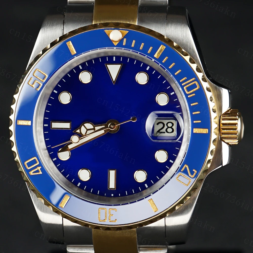 2022 Fashion New 40mm Men's Leisure Sports Sapphire Mirror Stainless Steel Material Waterproof Automatic Mechanical Watch